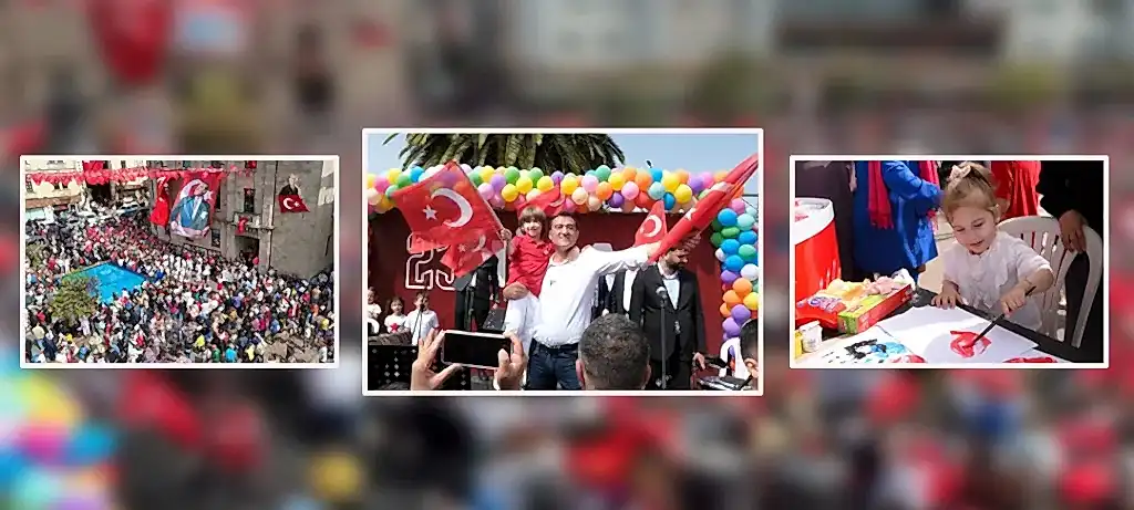 BELEDİYENİN 23 NİSAN PROGRAMI YOĞUN İLGİ GÖRDÜ