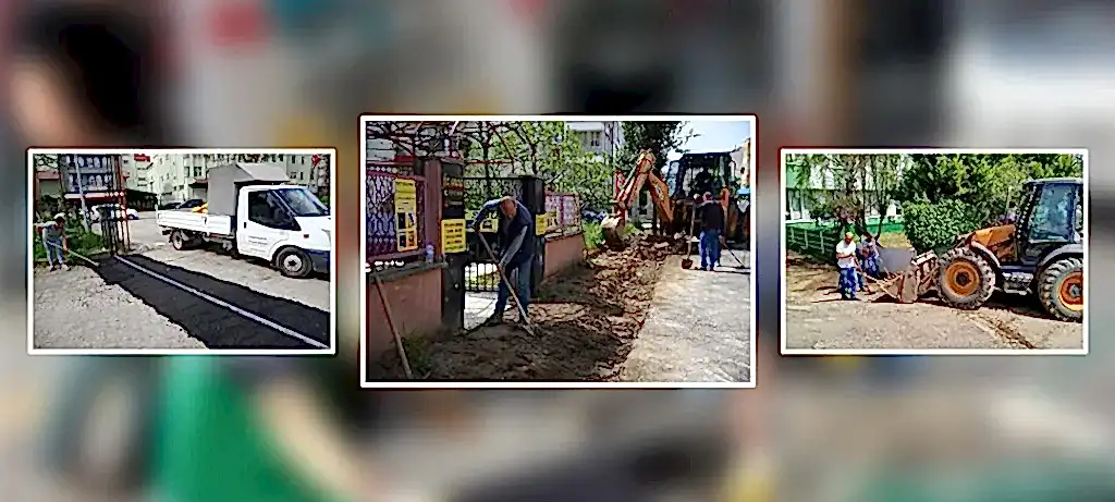 BELEDİYE EKİPLERİNİN SAHA ÇALIŞMALARI SÜRÜYOR